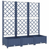 VIDAXL -Planungsbox mit Lettlamarbeit 120x40x121.5 cm Polypropen dunkelgrau - afbeelding 2