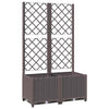 VIDAXL -Planungsbox mit SLAT 80x40x136 cm Polypropenbraun