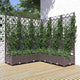 VIDAXL -Pflanzer mit Slatarbeit 120x120x121,5 cm Polypropenbraun