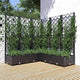 Vidaxl Plannet mit Slatarbeit 120x120x121.5 cm Polypropen Schwarz