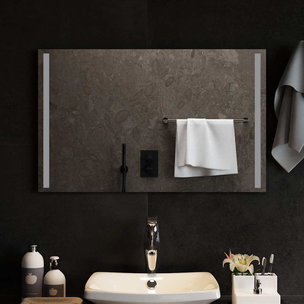 Vidaxl Badezimmerspiegel LED 80x50 cm