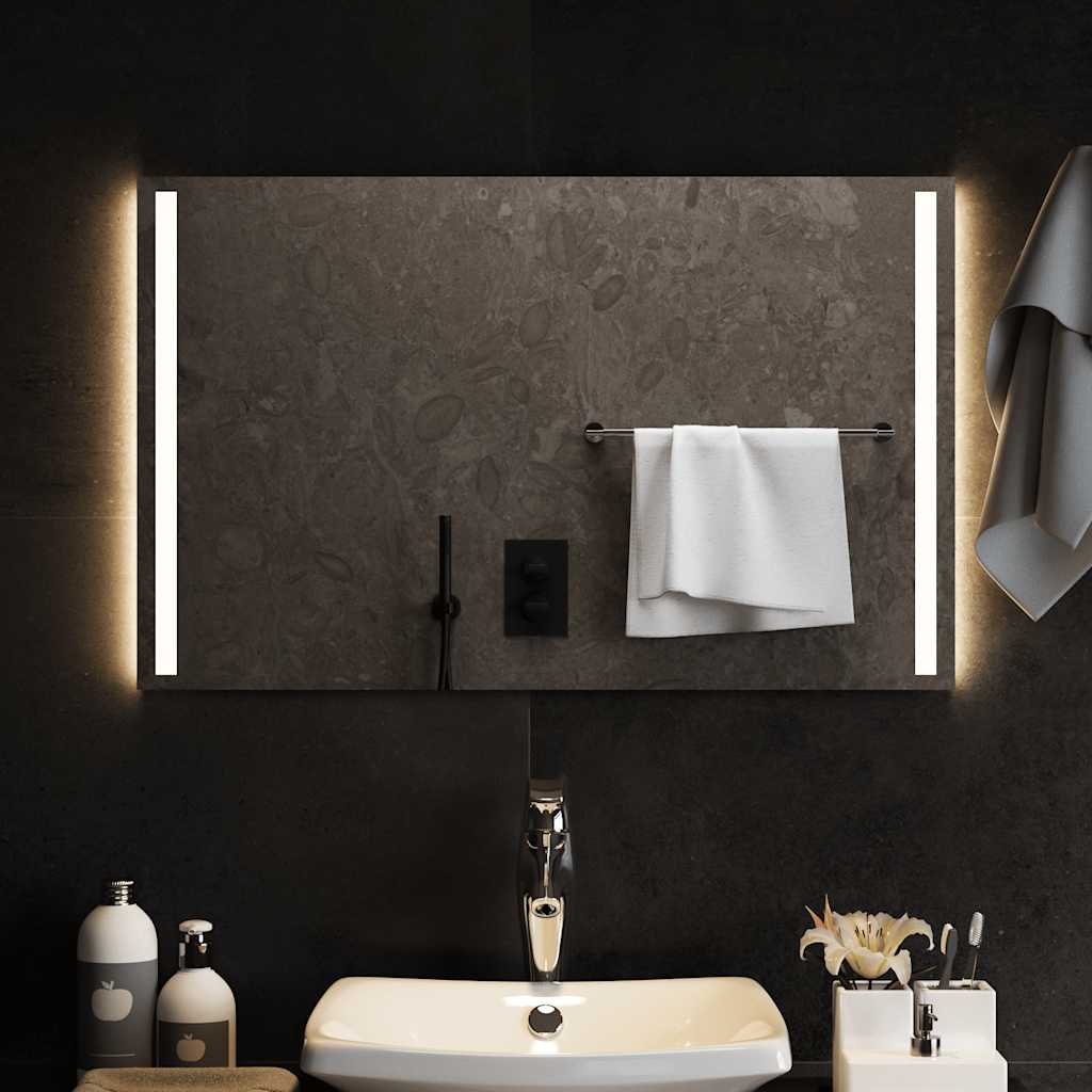 Vidaxl Badezimmerspiegel LED 80x50 cm