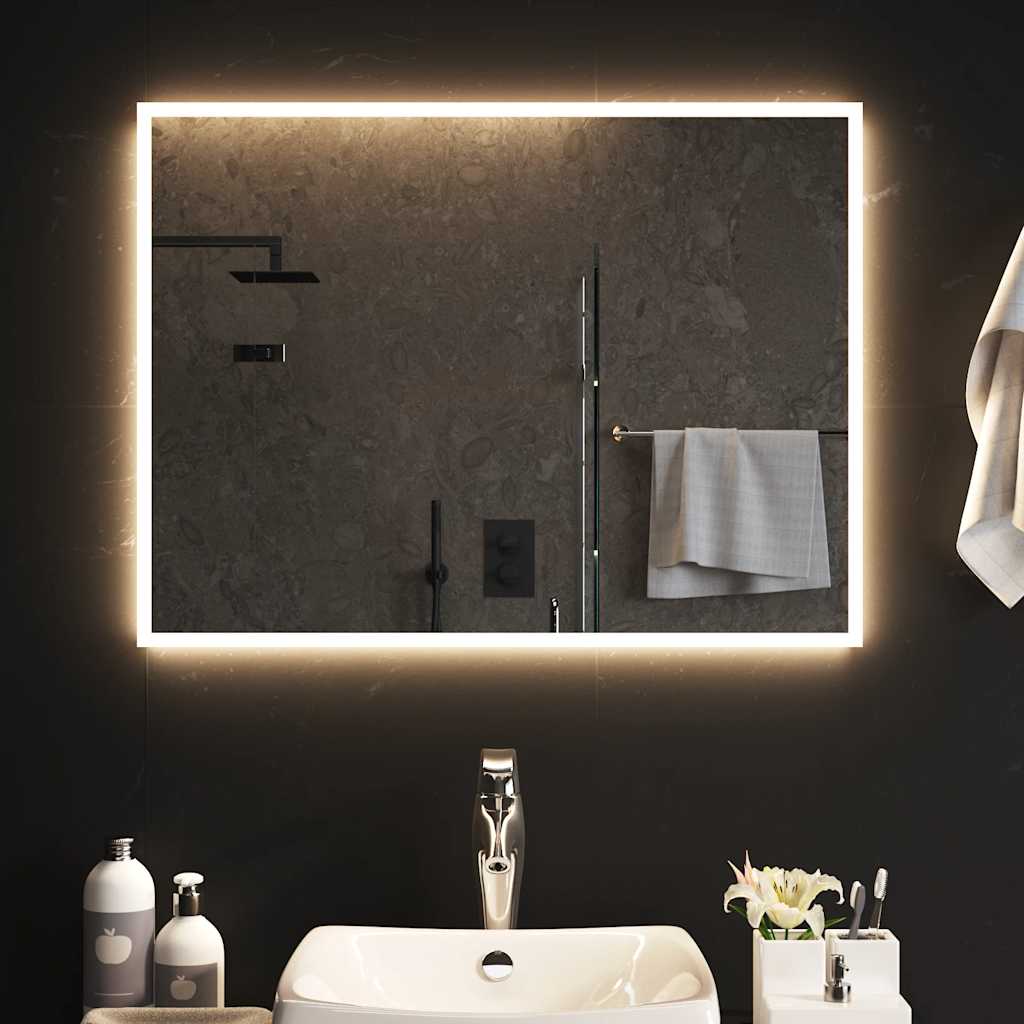 Vidaxl Badezimmerspiegel LED 80x60 cm