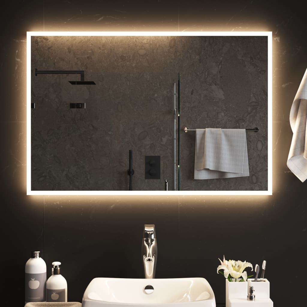 Vidaxl Badezimmerspiegel LED 90x60 cm