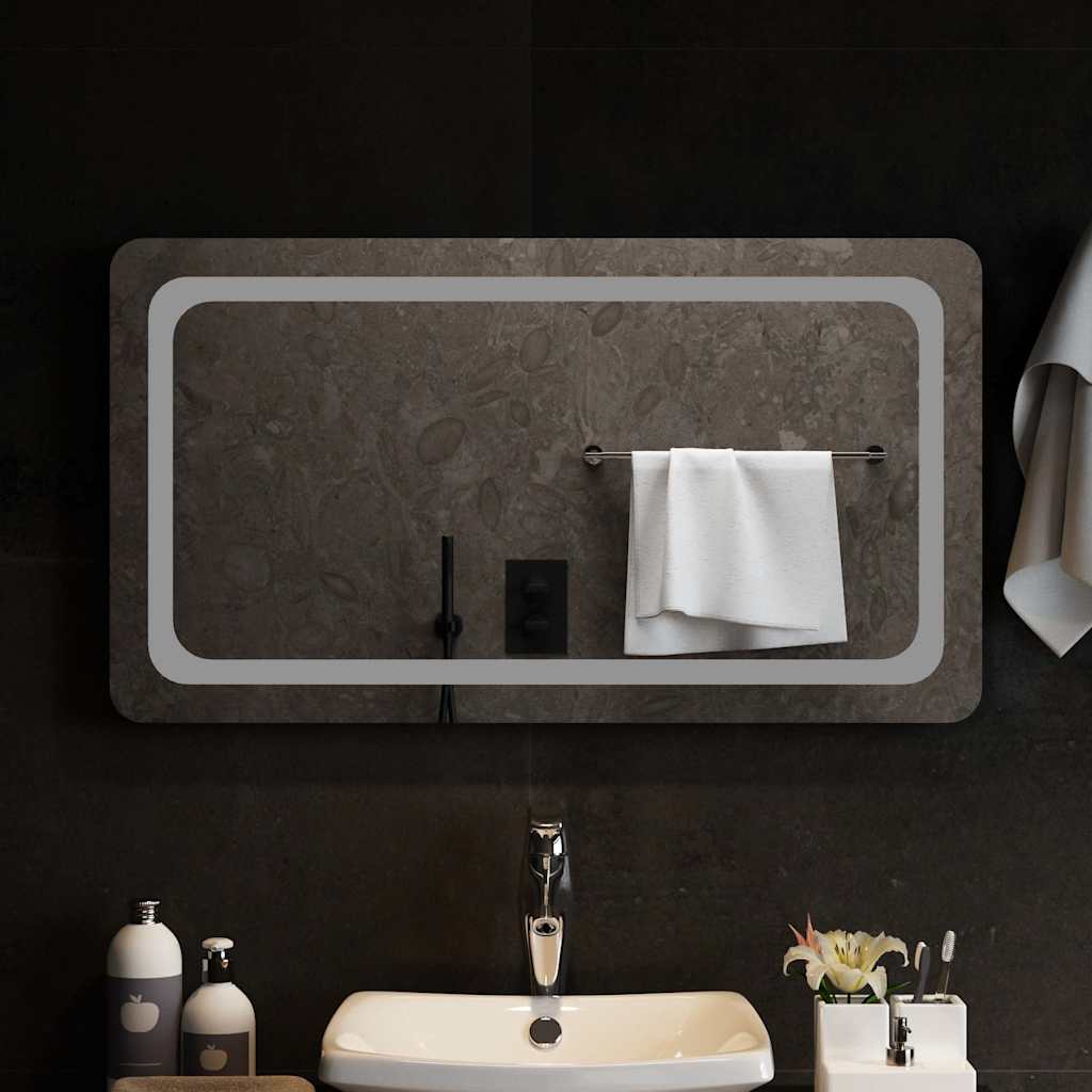 Vidaxx Badezimmerspiegel LED 90x50 cm