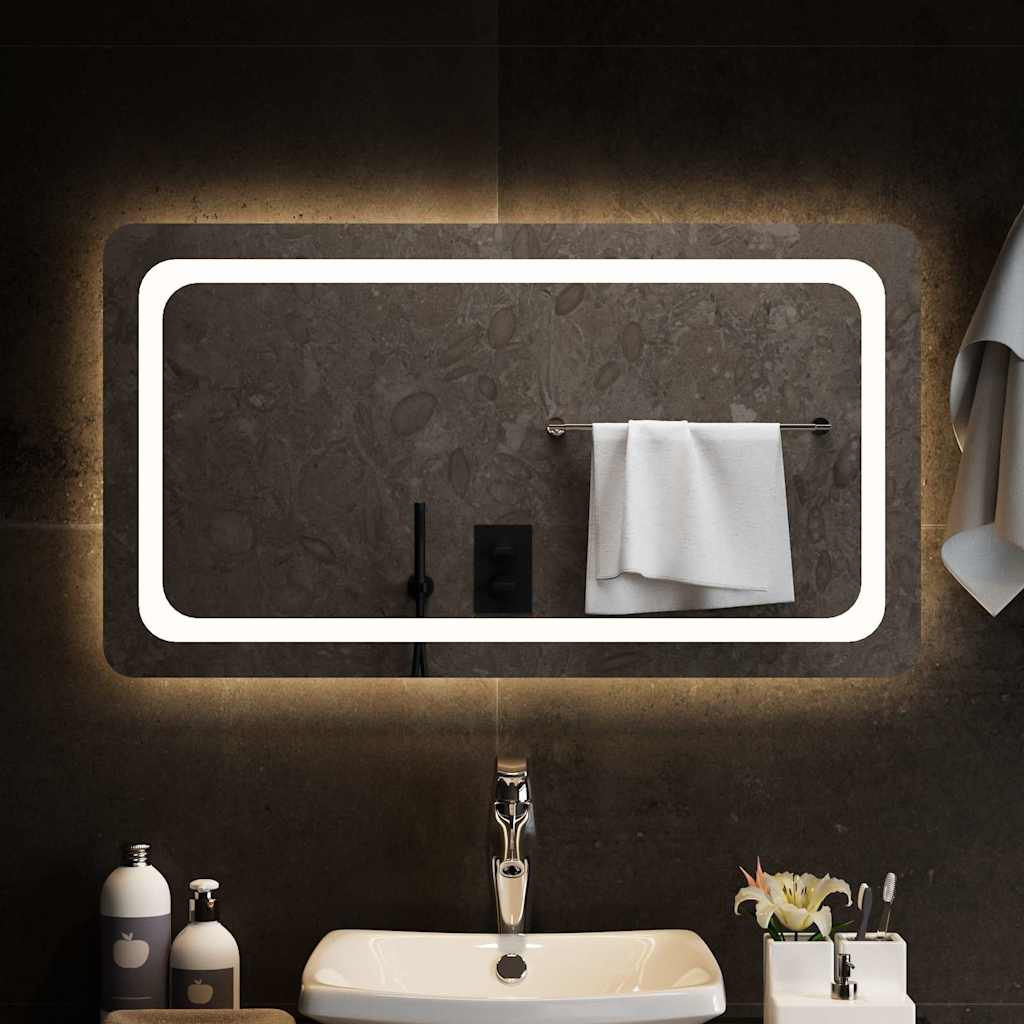 Vidaxx Badezimmerspiegel LED 90x50 cm