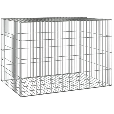 VIDAXL -Kaninchen -Käfig 78x54x54 cm verzinktes Bügeleisen