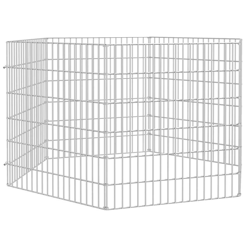 Vidaxl Tierheim 6 Panels 54x60 cm verzinktes Eisen