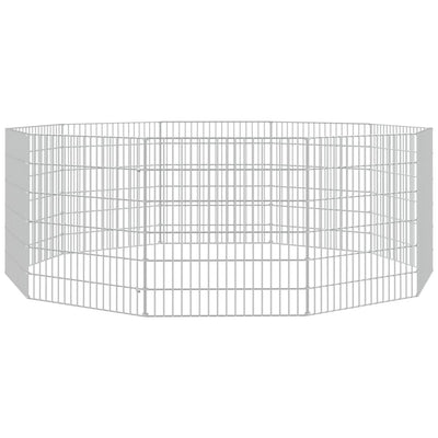 Vidaxl Tierheim 10 Panels 54x60 cm verzinktes Eisen