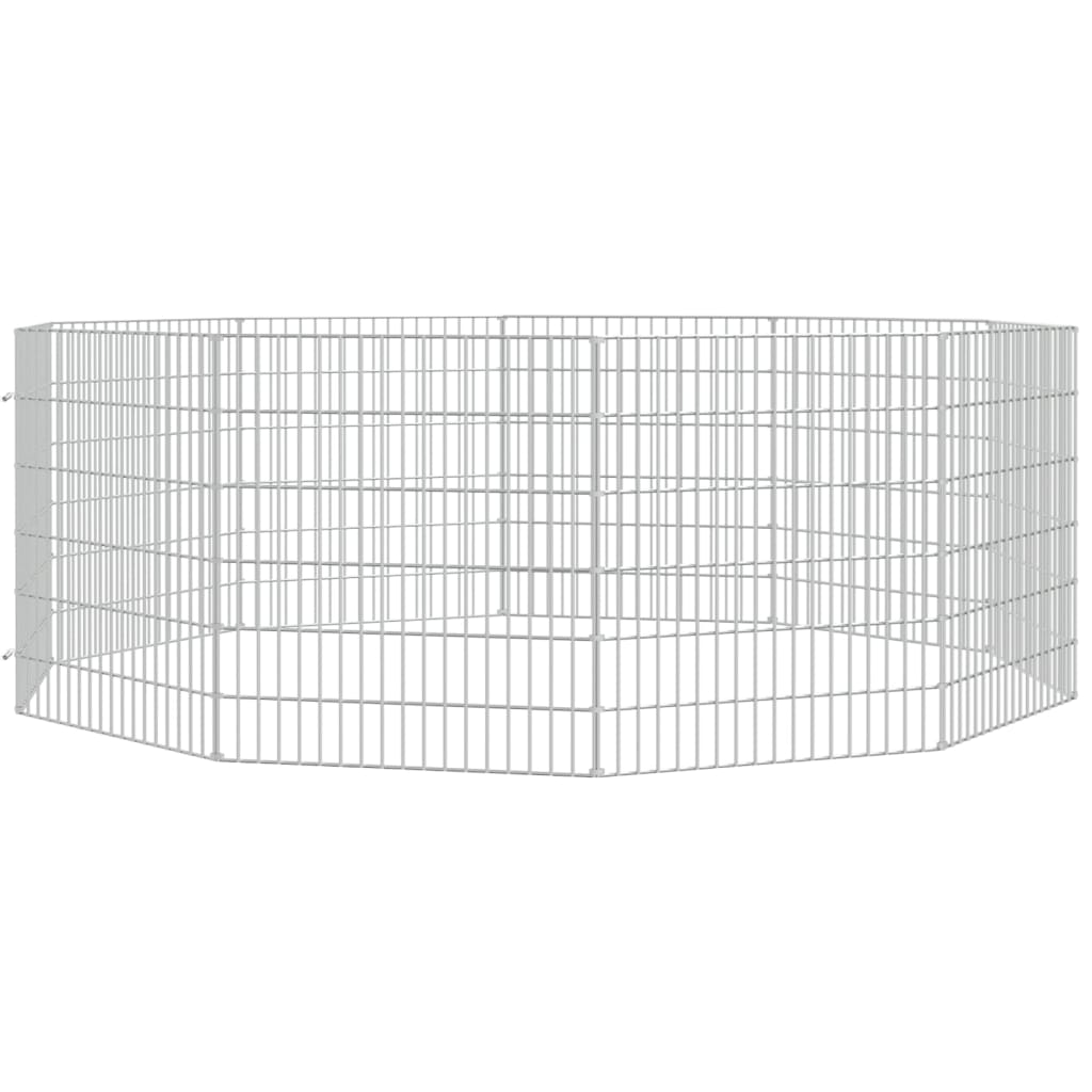 Vidaxl Tierheim 10 Panels 54x60 cm verzinktes Eisen