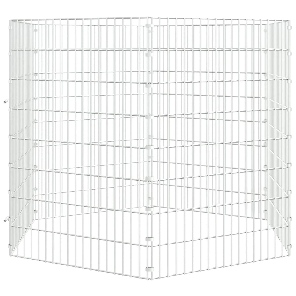 Vidaxl Tiergehäuse 6 Panels 54x80 cm verzinktes Eisen