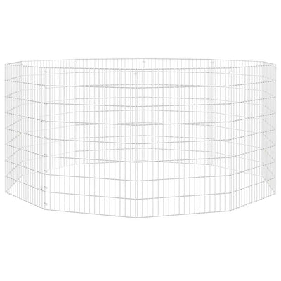 Vidaxl Tiergehäuse 10 Panels 54x80 cm verzinktes Eisen