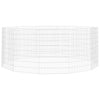 VIDAXL -Tierset 12 Panels 54x80 cm verzinktes Eisen