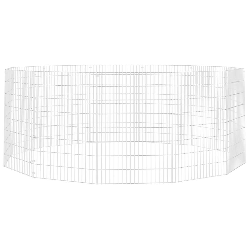 VIDAXL -Tierset 12 Panels 54x80 cm verzinktes Eisen