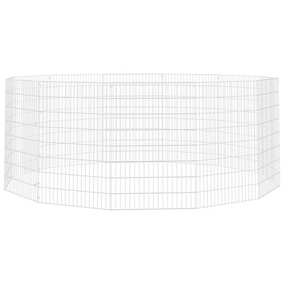 VIDAXL -Tierset 12 Panels 54x80 cm verzinktes Eisen