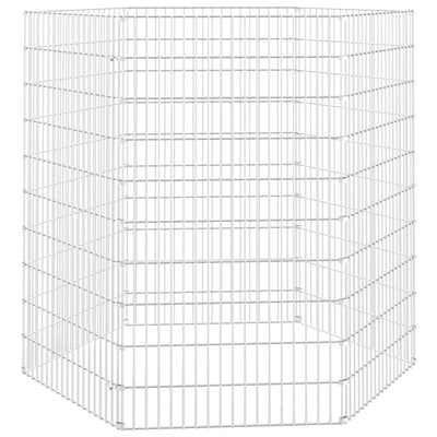 Vidaxl Tierheim 6 Panels 54x100 cm verzinktes Eisen