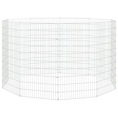 Vidaxl Tiergehäuse 10 Paneele 54x100 cm verzinktes Eisen