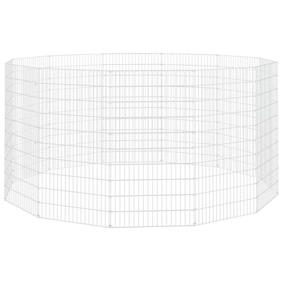 Vidaxl Tierlager 12 Panels 54x100 cm verzinktes Eisen