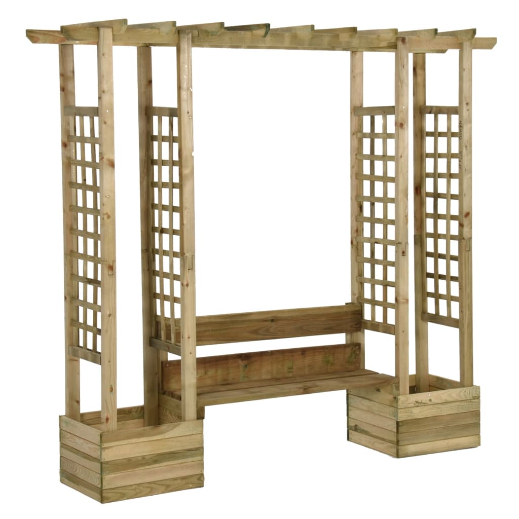 Vidaxl Pergola mit Sofa und Pflanzer imprägnierten Kiefer
