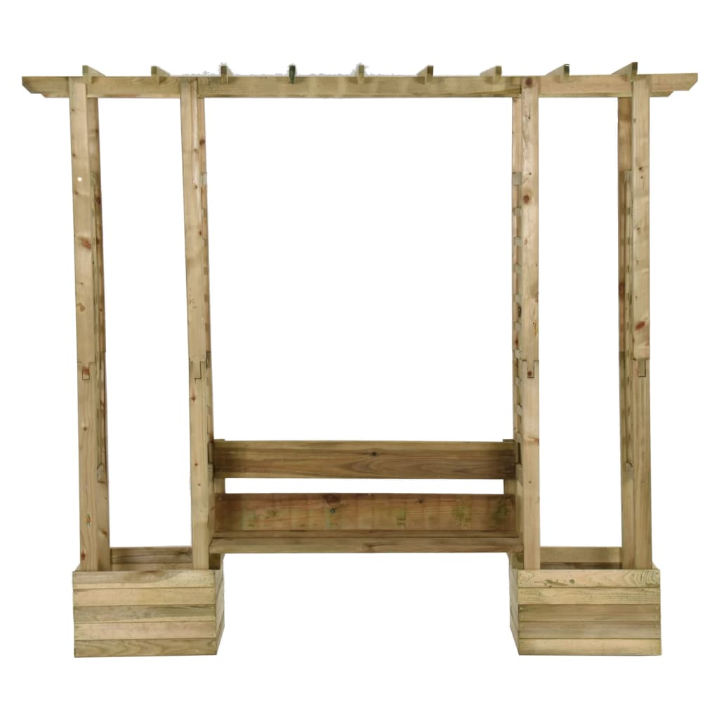 Vidaxl Pergola mit Sofa und Pflanzer imprägnierten Kiefer