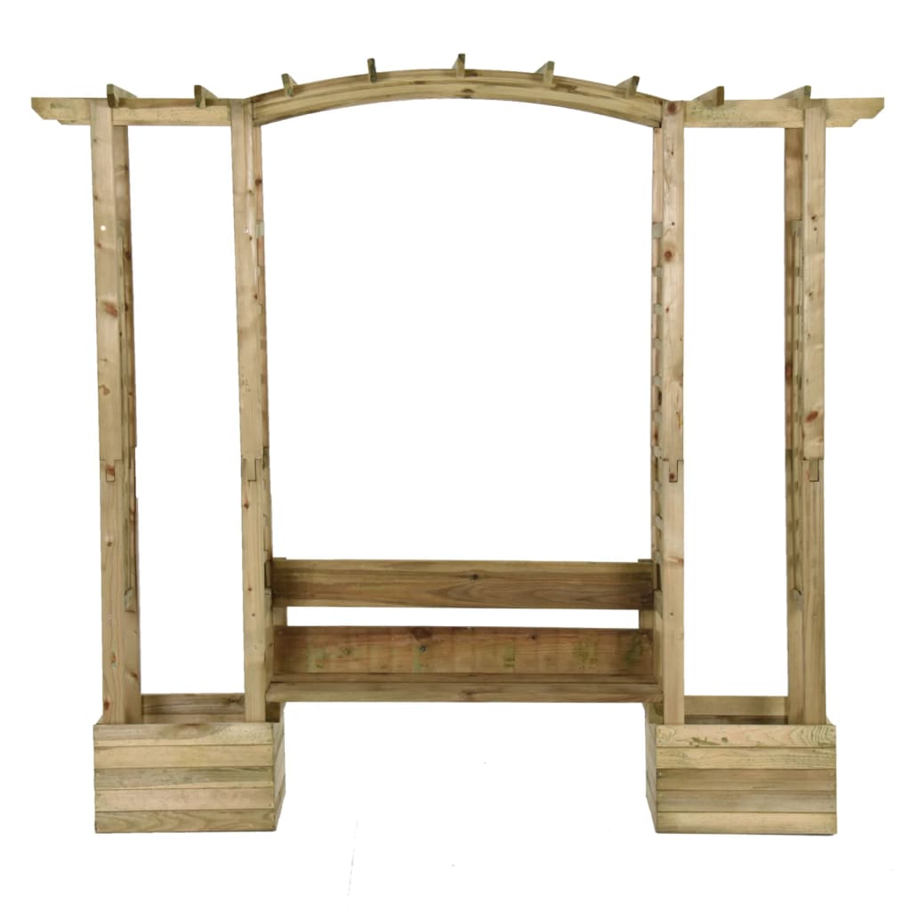 Vidaxl Pergola mit Sofa und Pflanzer imprägnierten Kiefer