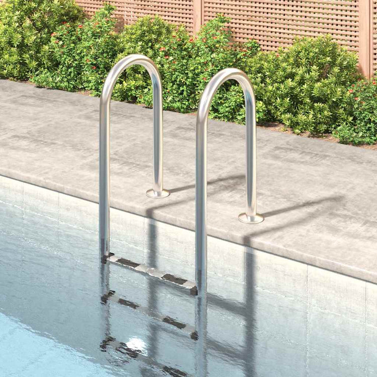Vidaxl Swimmingpool Leiter 54x38x158 cm 304 Edelstahl