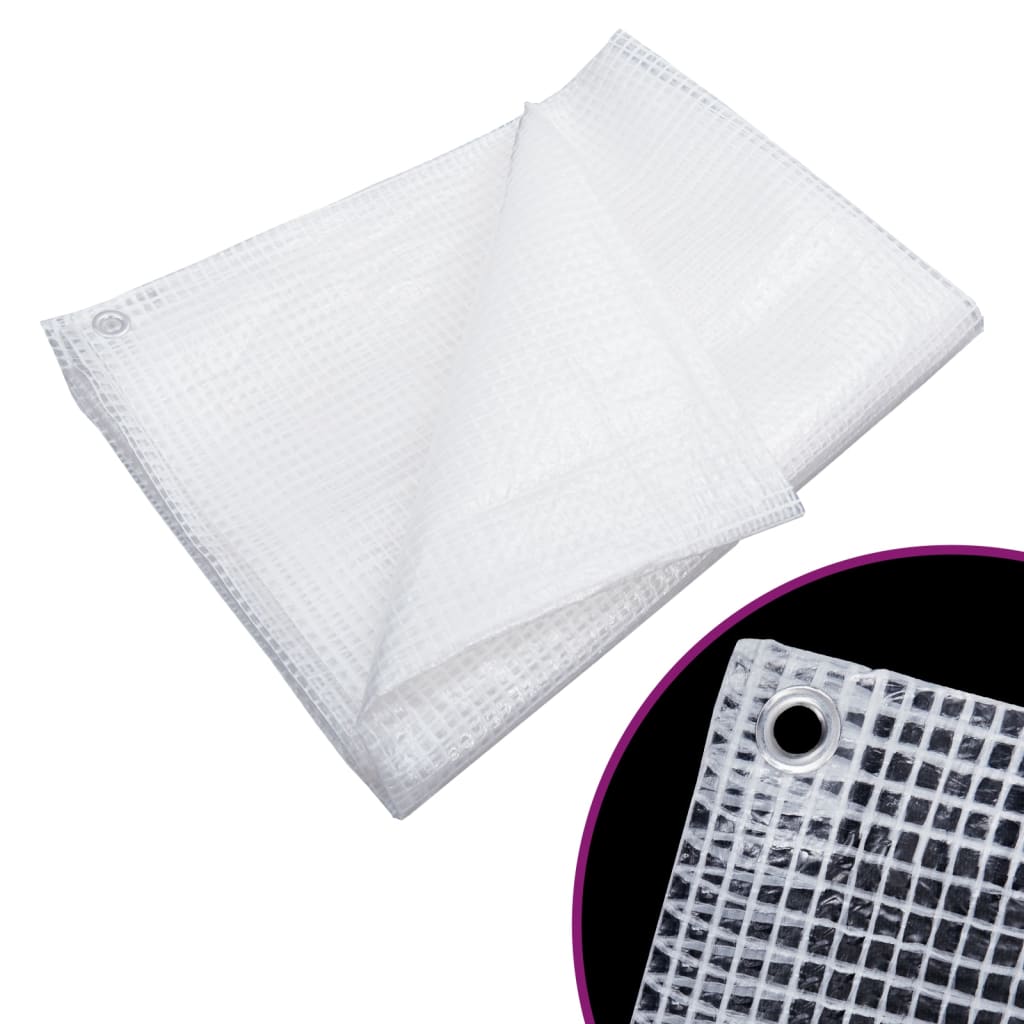Vidaxl -Gerät Leno 140 g m² 3x4 m Weiß