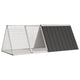 Vidaxl Kaninchen Hutch 2015x80.5x71 cm verzinkter Stahl -Anthrazit