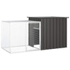 Vidaxl Chicken Coop 200x91x100 cm verzinkter Stahl -Anthrazit -Verschärfen
