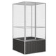 Vidaxl Vogelkäfig 111x107x211.5 cm verzinkte Stahl -Anthrazitfarbe
