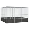 Vidaxl Vogelkäfig 302.5x324.5x211.5 cm verzinkter Stahl -Anthrazit