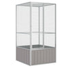 Vidaxl Vogelkäfig 111x107x211.5 cm verzinkter Stahl grau