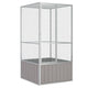 Vidaxl Vogelkäfig 111x107x211.5 cm verzinkter Stahl grau