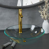 Vidaxl-Waschbecken mit Kran und Popup-Abflussglas transparent