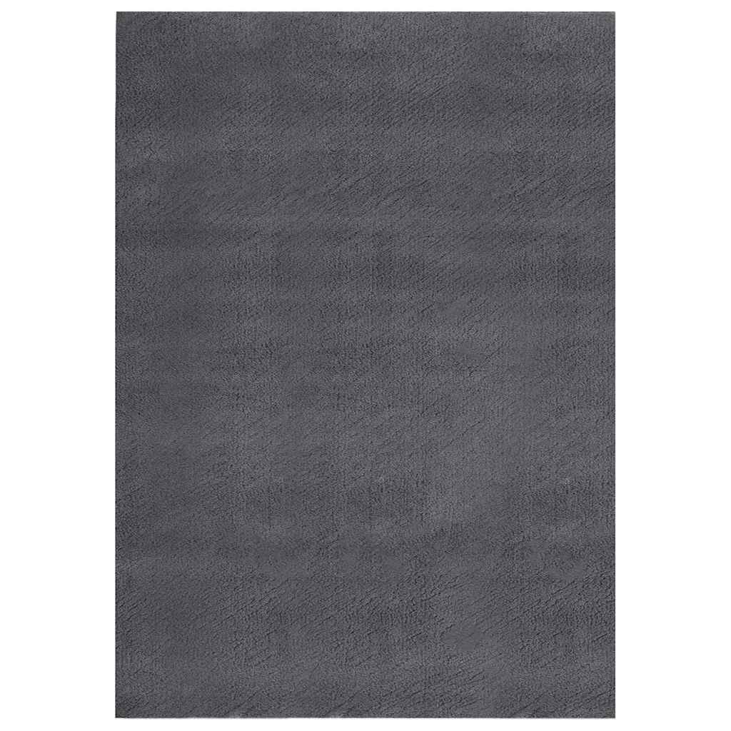 Vidaxl Teppich waschbarer Kurzpol Anti-Rutsch 160x230 cm Anthrazit
