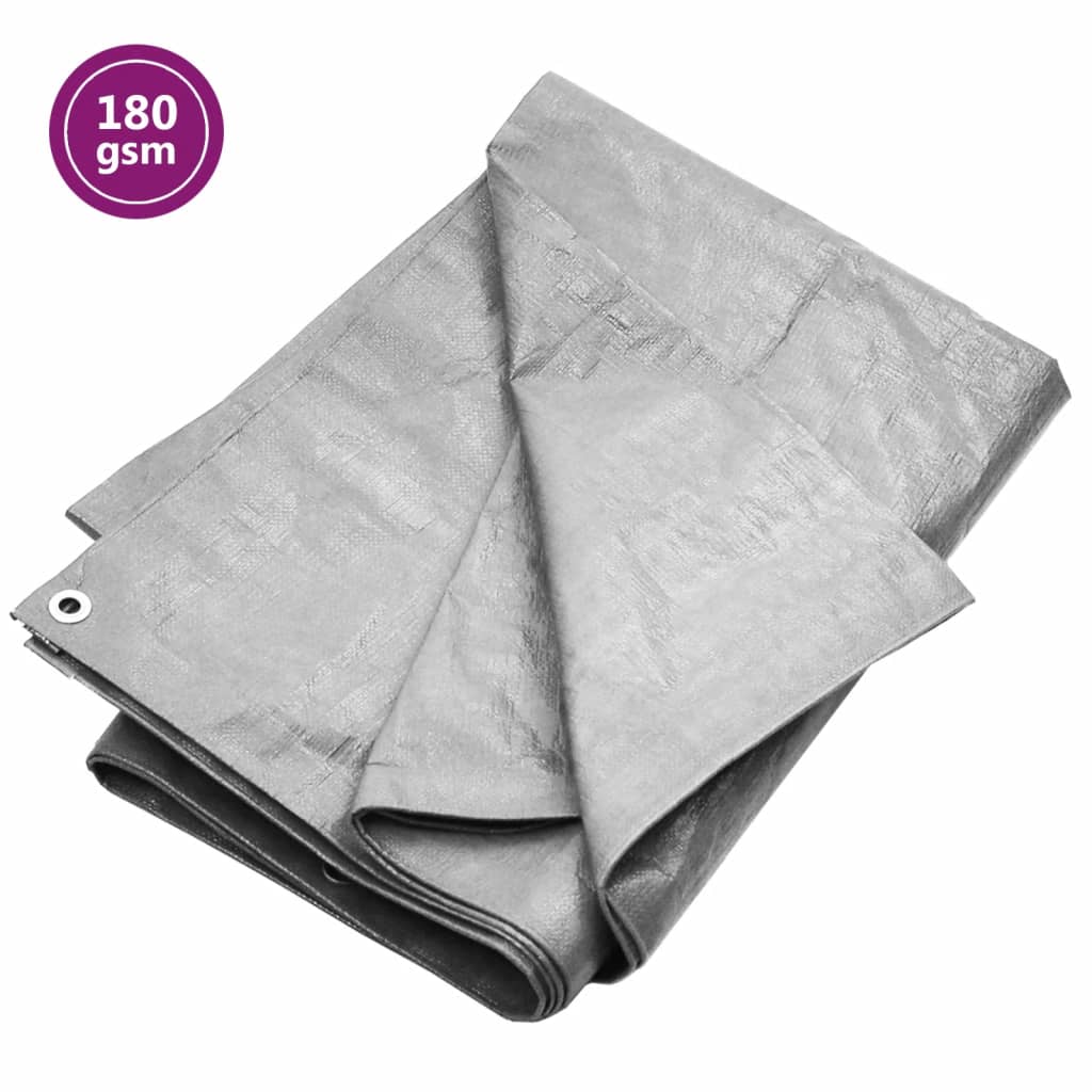 VIDAXL -Gerät 180 g m² 4x6 M HDPE Grau