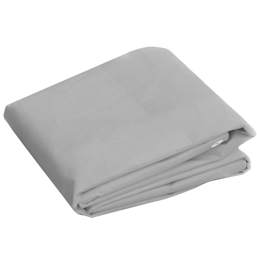 VIDAXL -Gerät Segel 260 g m² 3x3 M HDPE Grau