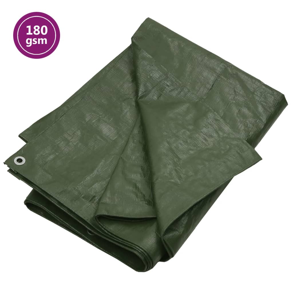 VIDAXL -Gerät 180 g m² 6x12 M HDPE -Grün