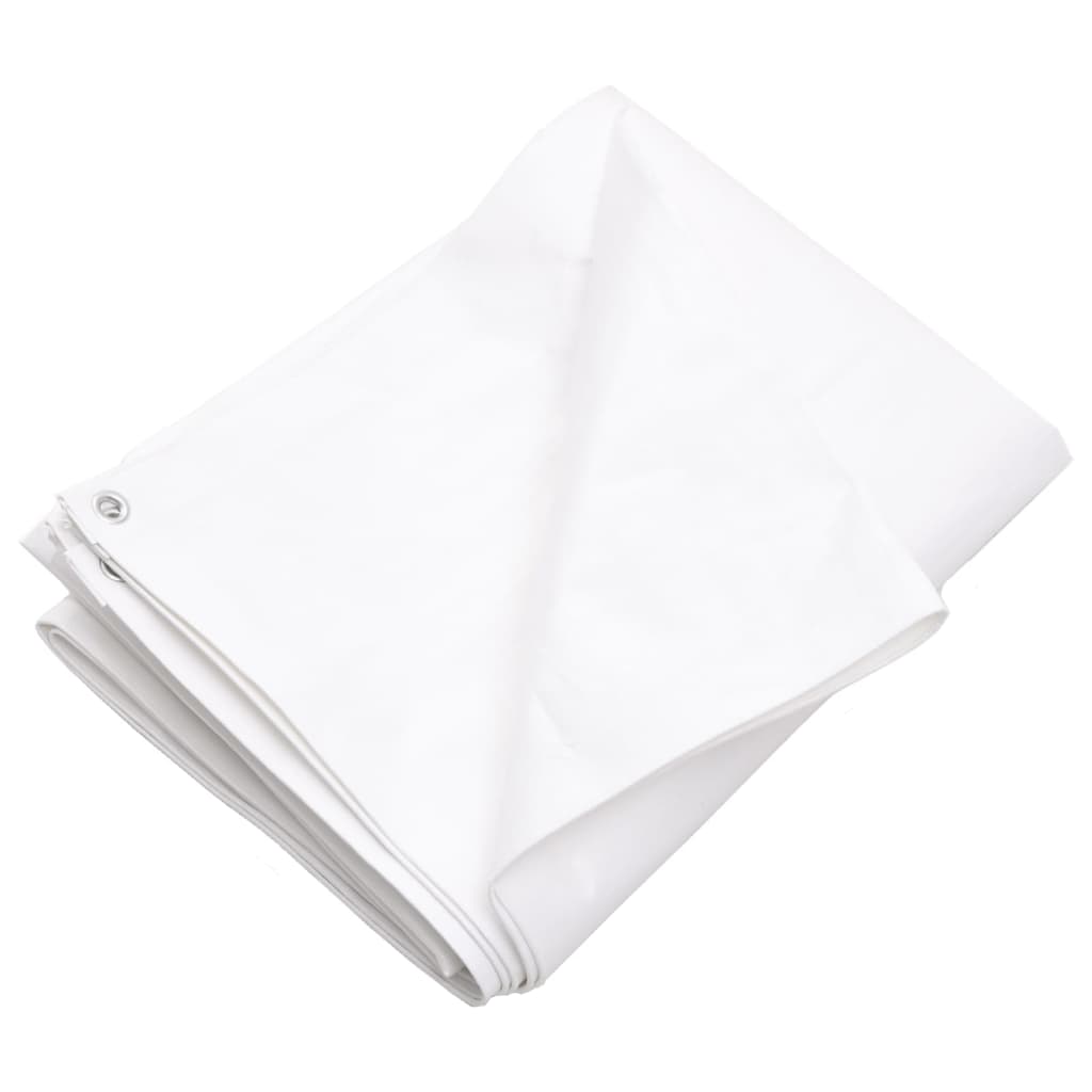 Vidaxl -Gerät Segel 260 g m² 8x8 M HDPE Weiß