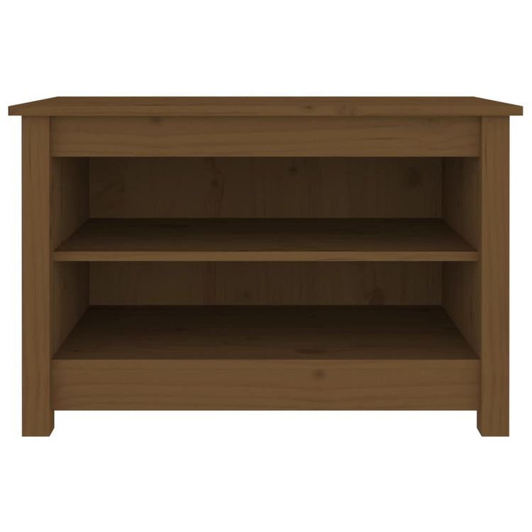 Vidaxl Schuhschrank 70x38x45,5 cm Festkiefer Honigbraun