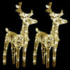 Vidaxl Weihnachten Tiere 2 St 80 LEDs Acryl warmes Weiß