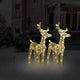 Vidaxl Weihnachten Tiere 2 St 80 LEDs Acryl warmes Weiß