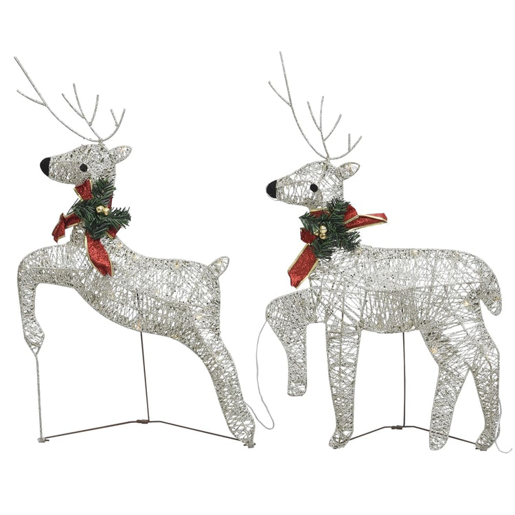Vidaxl Weihnachten Tiere 2 St 40 LEDs Gold gefärbt