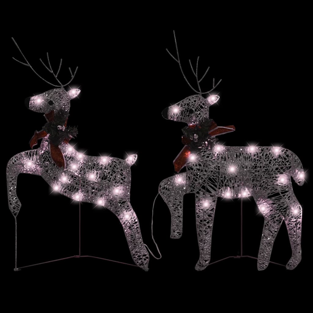 Vidaxl Weihnachten Tiere 2 St 40 LEDs Gold gefärbt