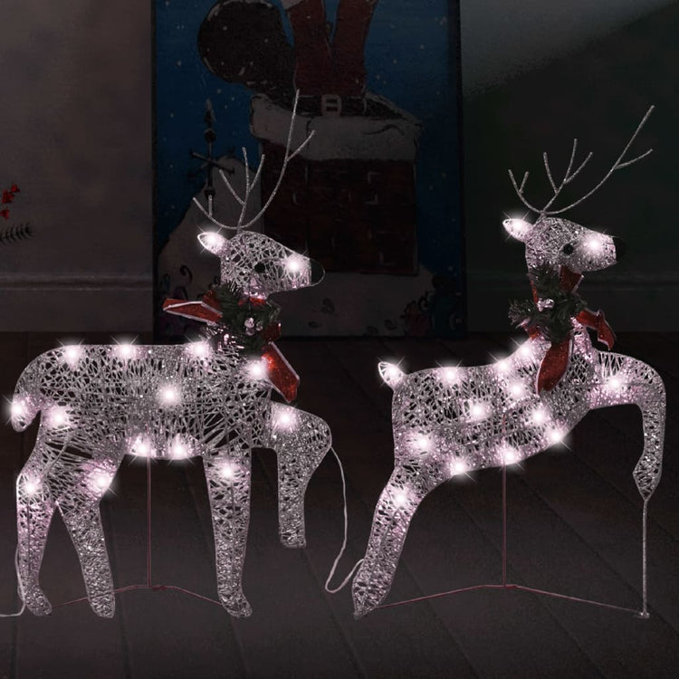 Vidaxl Weihnachten Tiere 2 St 40 LEDs Gold gefärbt