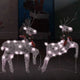 Vidaxl Weihnachten Tiere 2 St 40 LEDs Gold gefärbt