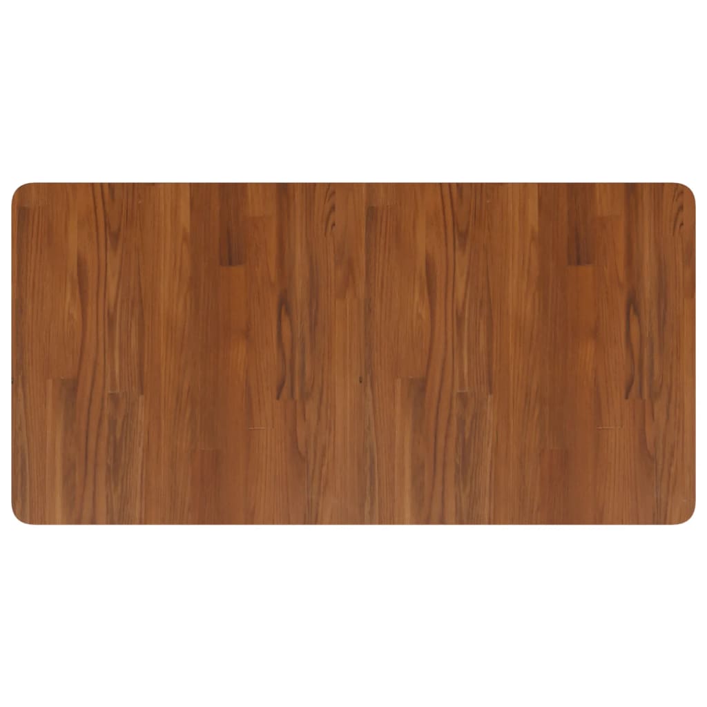 Vidaxl Waschtisch 100x50x2,5 cm behandeltes massives Holz dunkelbraun