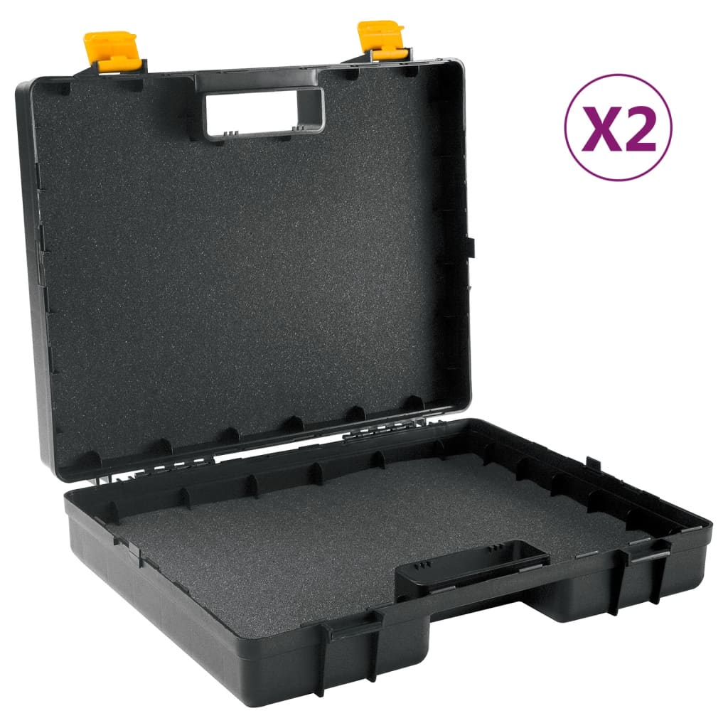 VIDAXL -Maschinenfälle 2 ST Universal mit Schaumkautschuk -Polypropen