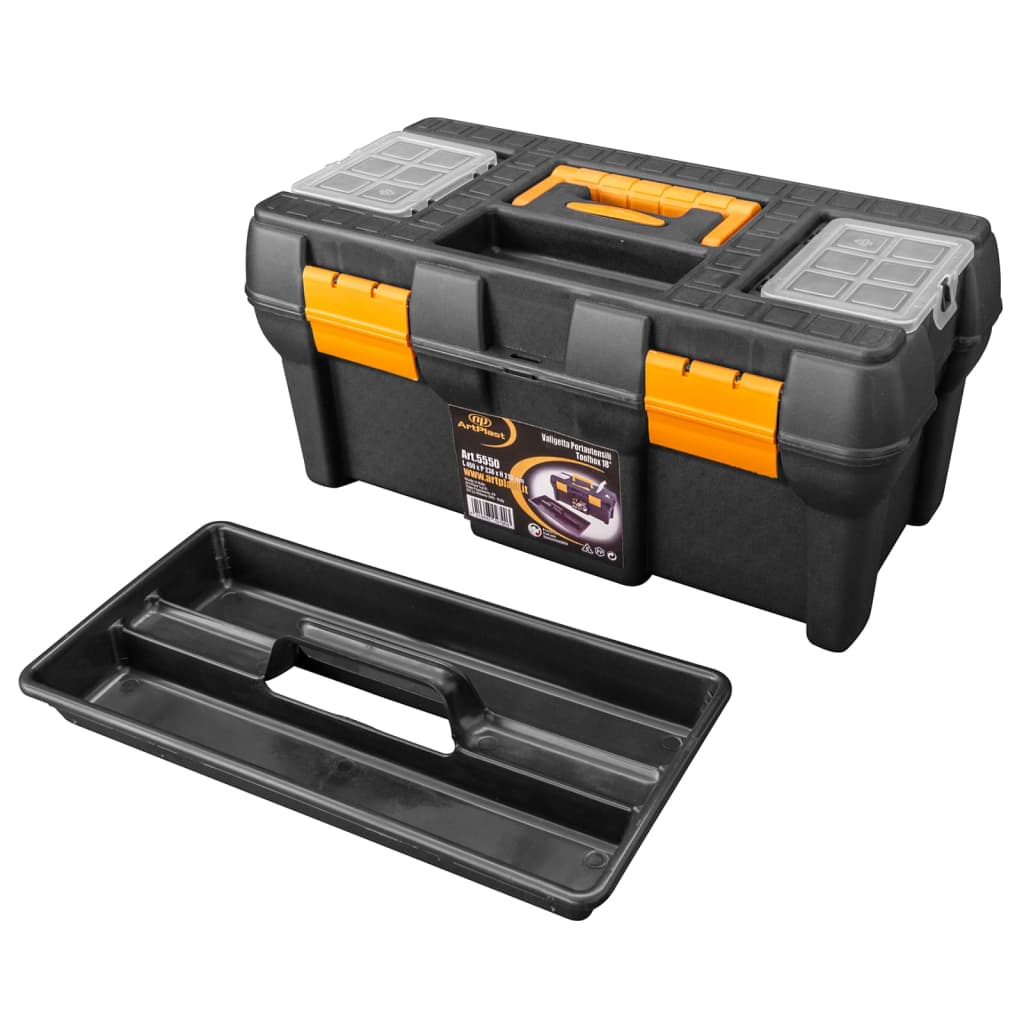 Vidaxl Toolbox 450x240x210 mm Polypropen