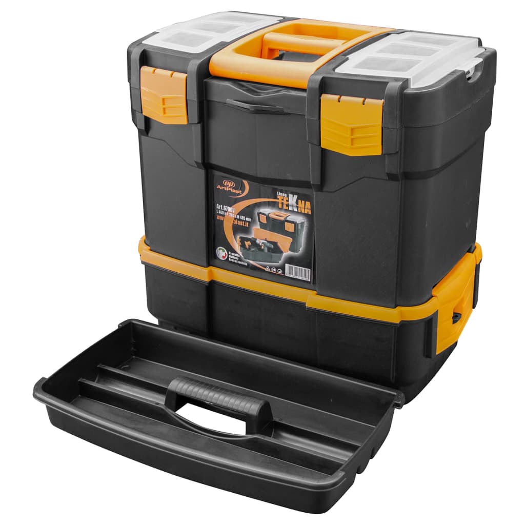 Vidaxl Toolbox 460x280x455 mm Polypropen